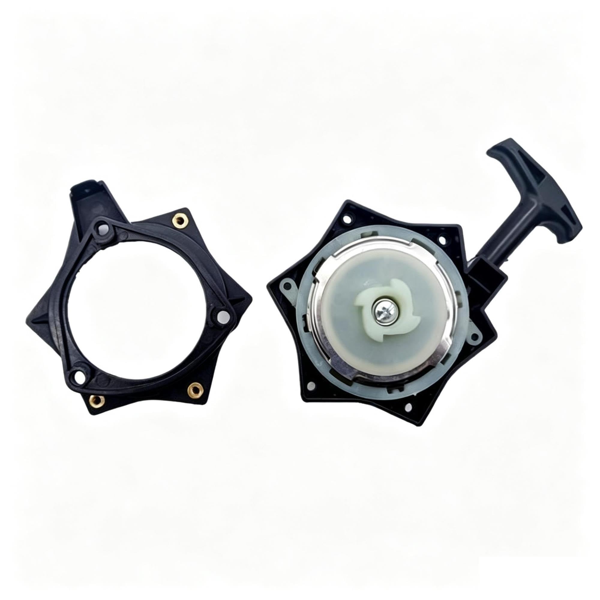 Arrancador De Retroceso, Compatible con Mitsubishi, TU26 767 768 1E43 430 Cortacésped Recortador Arranque De Rebobinado Cortacésped Arranque De Retroceso Piezas Sustitutas(4 Pawl)