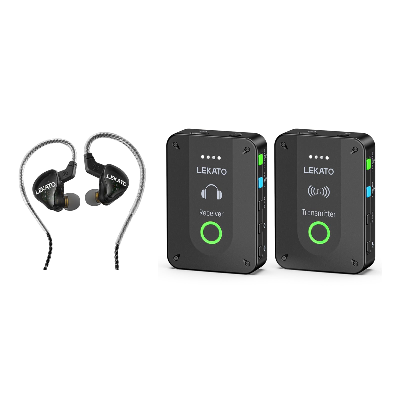 LEKATO MS-2 & H5 Kabelloses In-Ear-Monitoring Set: Die komplette und preiswerte Lösung für Studio und Bühne