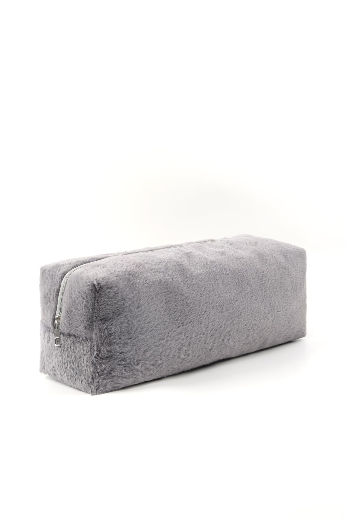 SHAKA Gri SHK268 XL Boy Peluş Kumaş Saç Şekillendirici Makyaj ve Seyahat Çantası