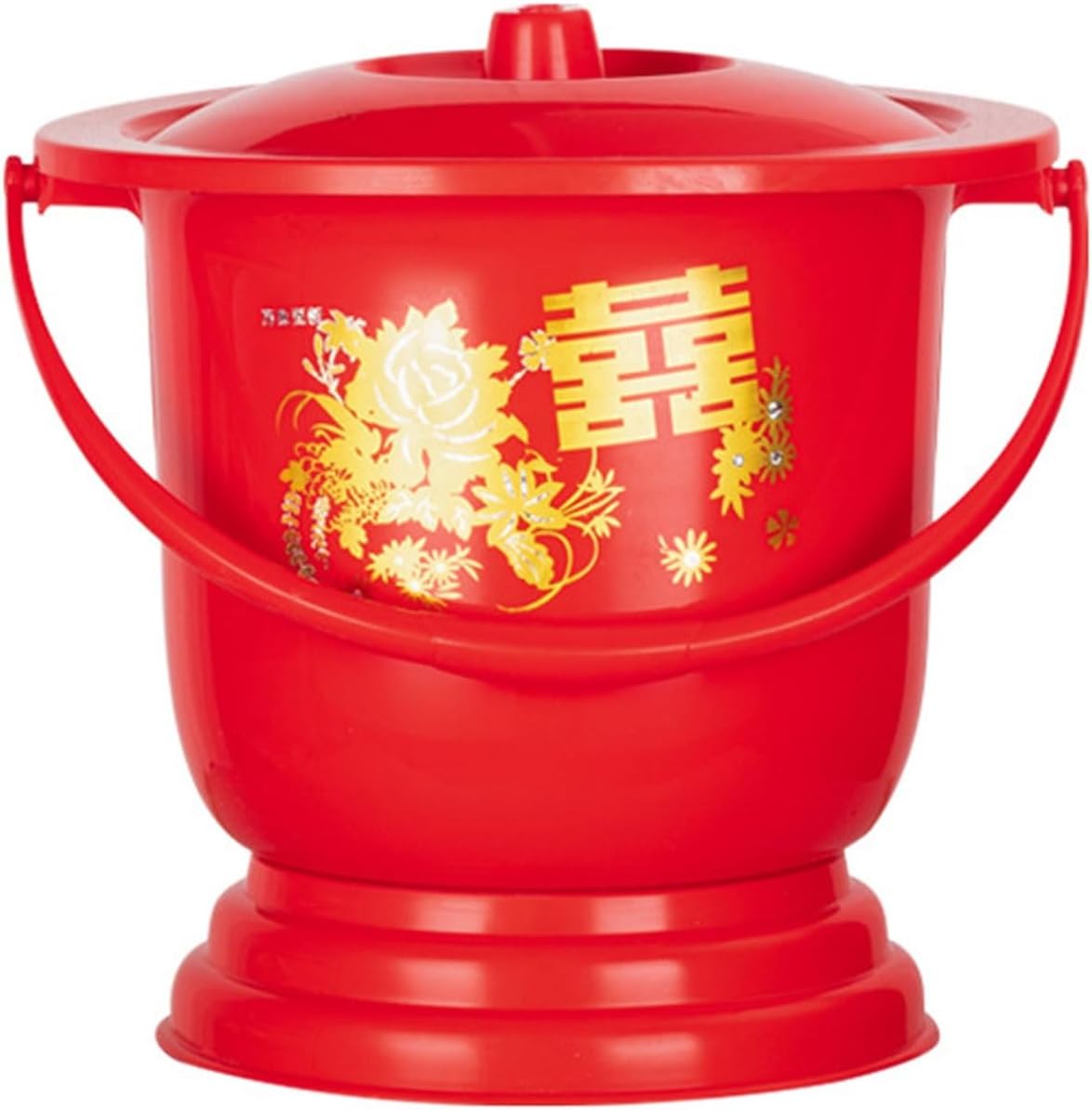 Urine Bottle，Male Urinal Spittoon Chamber Pots Thick with Lid Urinal Bucket Bed Pans Portable Pee Bucket Urine Pots for Pregnant Woman Elderly Adults Potty(B)