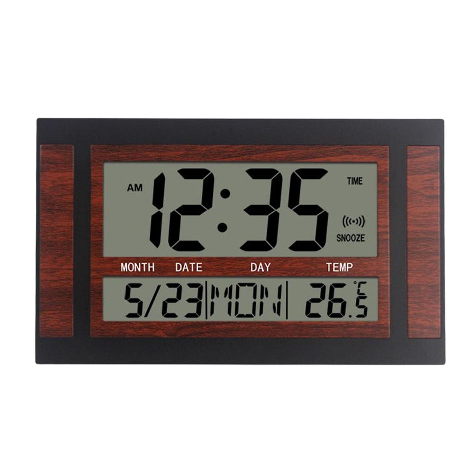 Horloge réveil numérique avec calendrier pour harmoniser la décoration de votre salon