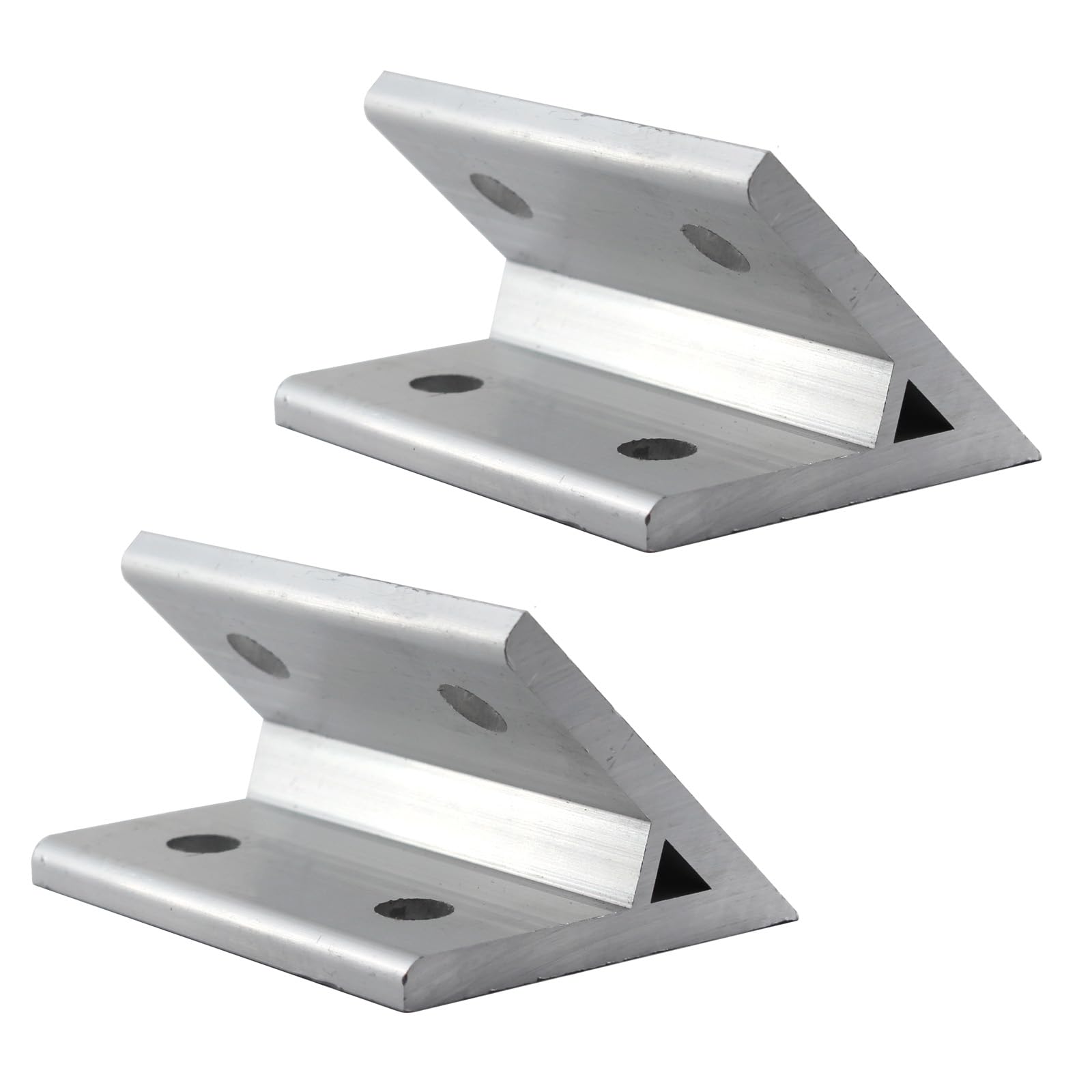 (2 Pieces) 8080 Series 45 Degree Angle Corner Brackets Corner Braces Connectors Joint for Aluminum Extrusion Profile