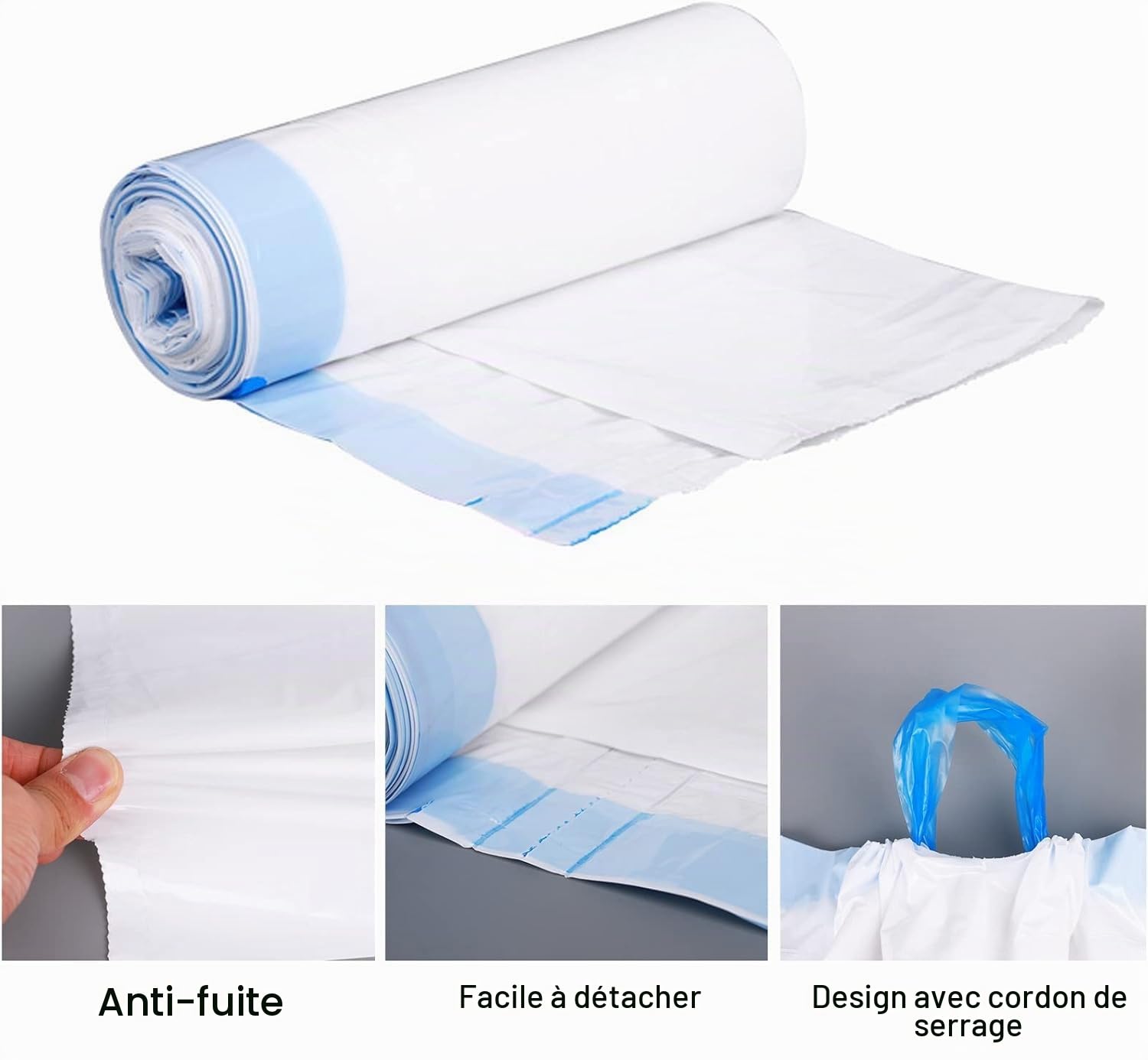 Bassin hygiénique en acier inoxydable, avec 60 Protège-bassins hygiéniques jetables et Protections absorbantes, Bassin de Lit avec couvercle