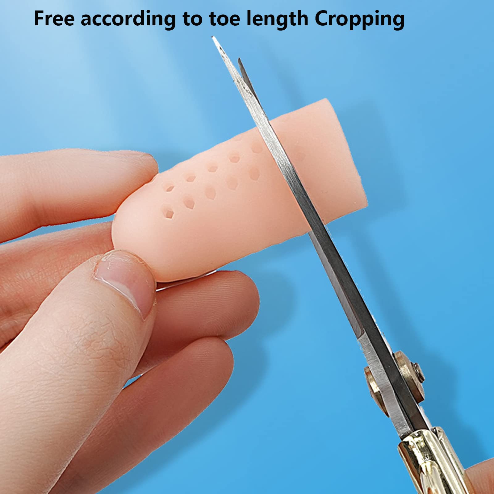 Protezione alluce,10 Pezzis cappucci Copri dita in gel,Protezione Piedi Traspirante Proteggi Dita Piedi,per Previene la formazione di calli e vesciche,Protect Nail Toes Per uomo e per donna