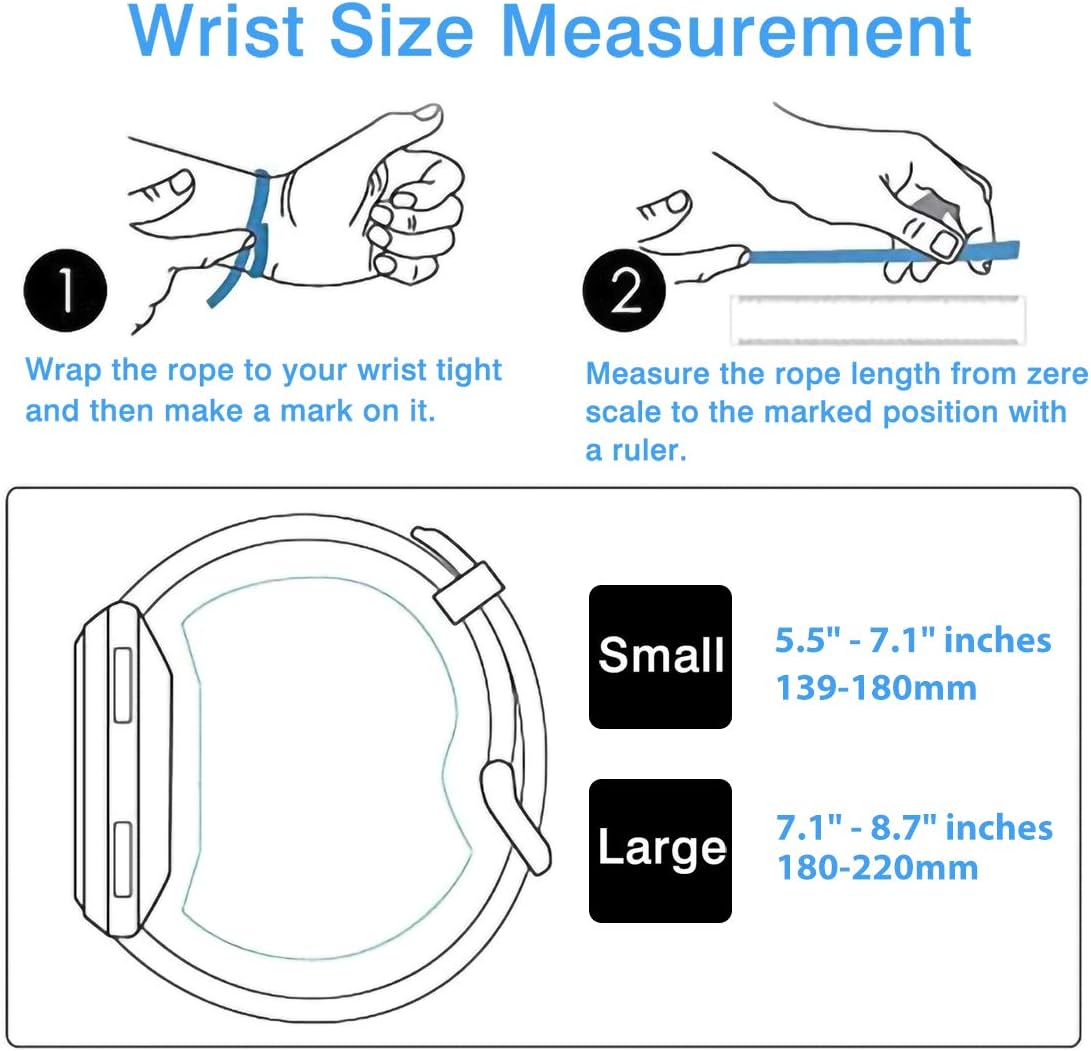 Maledan Compatible with Fitbit Versa 2/Versa/Versa SE/Versa Lite Bands for Women Men, Waterproof Soft Silicone Band Classic Sport Strap Replacement for Fitbit Versa Watch, Large, Slate Blue