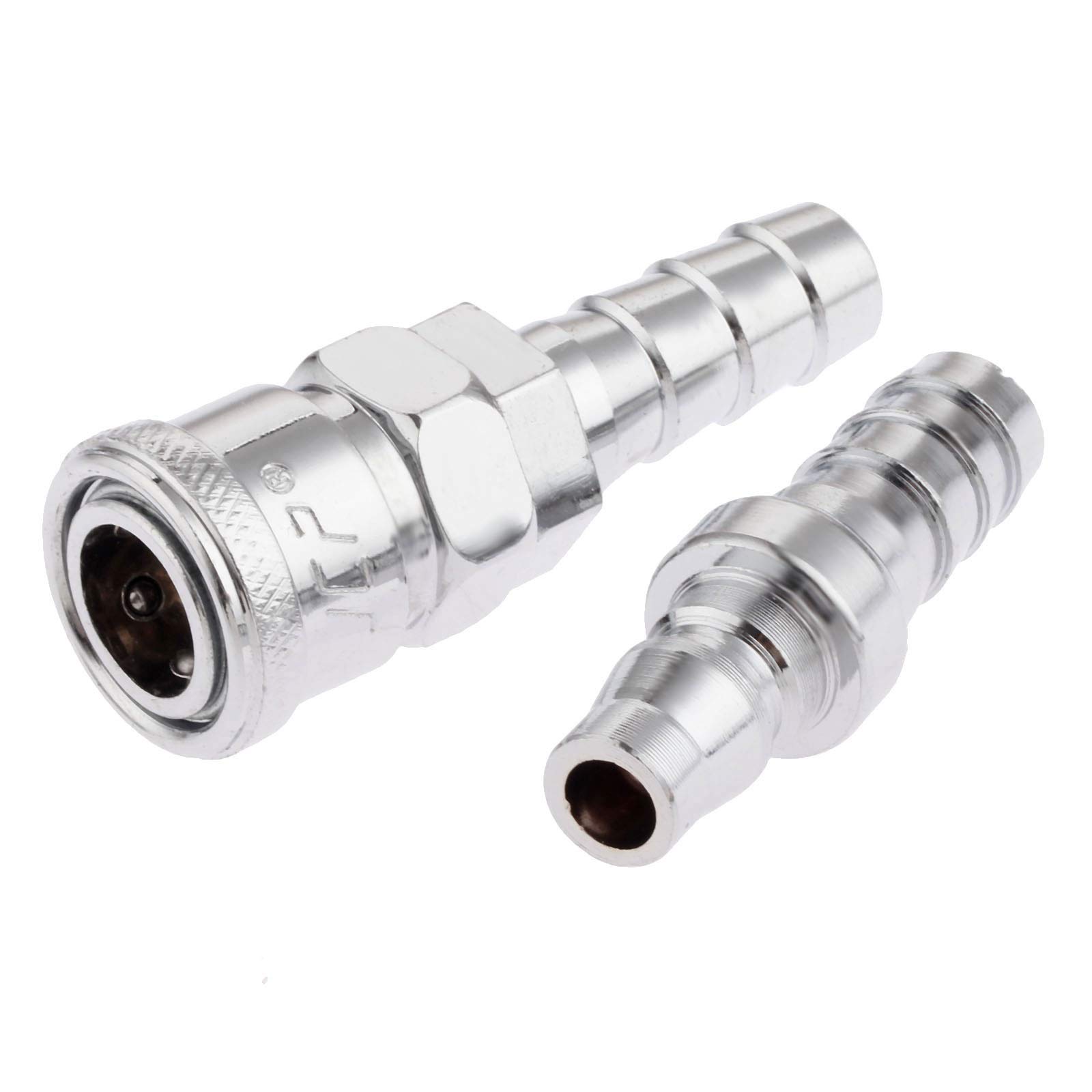 Duo Er 2Pcs Iron Pneumatic Fittings Air Line Hose Compressor Connector Quick Release Coupler Air Line Fittings For 12Mm Hose Sh40 Ph40