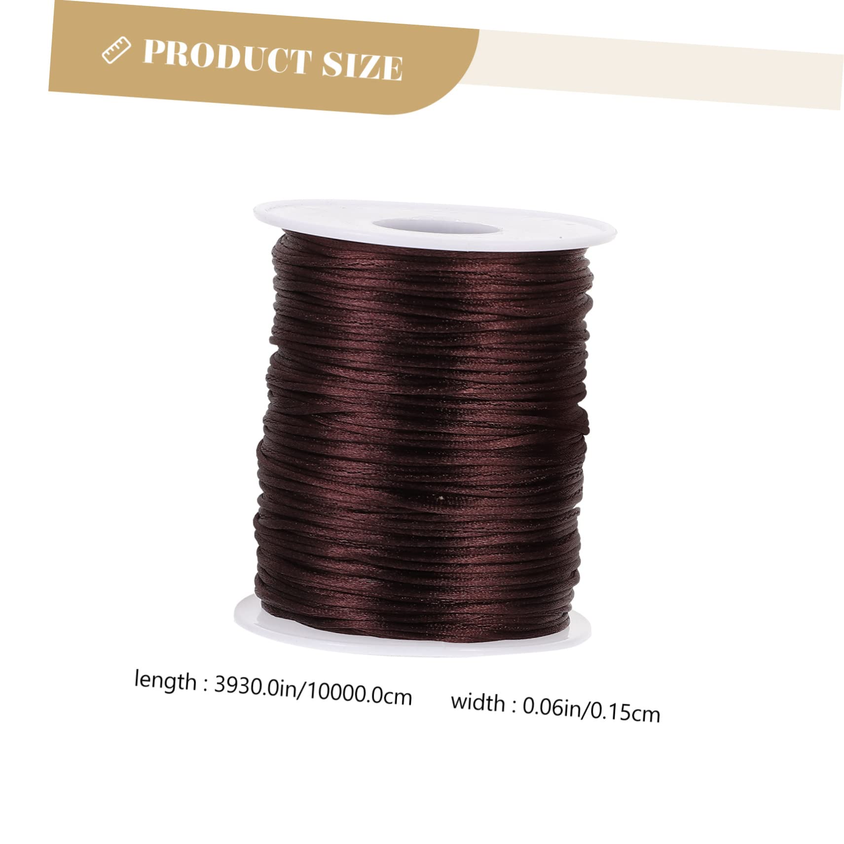 DOITOOL 2 Rolls Soft Crochet Thread for DIY Handcrafts Each Suitable for Knitting Blankets Decorative Accessories Comfortable Skin Friendly Chinlon Material