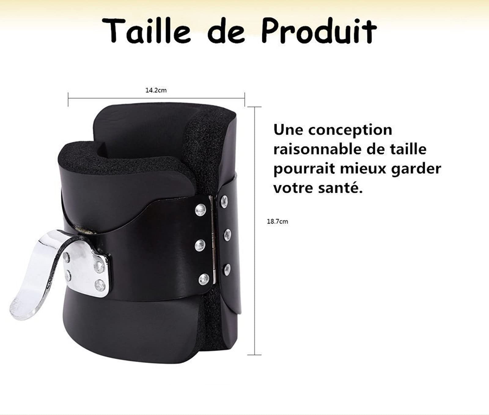 Bottes d'inversion de gravité de sport Bottes à l'envers résistantes Dos de l'estomac Exerciseur Gym Chaussures de fitness