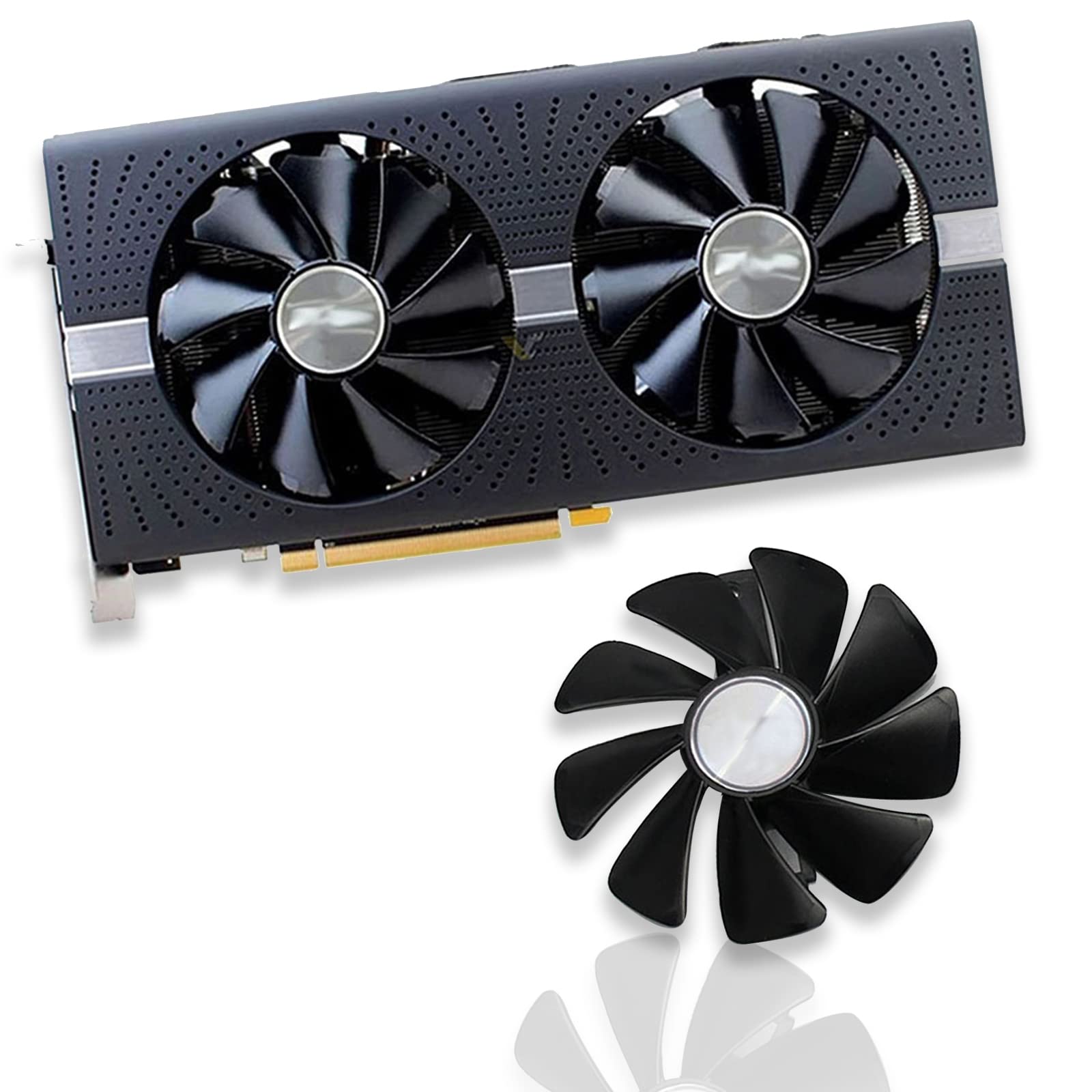 Ventole Di Raffreddamento Replacement Per Schede Video Sapphire NITRO RX - Set Da 2 Pezzi, 95mm, Nere - Foto 13