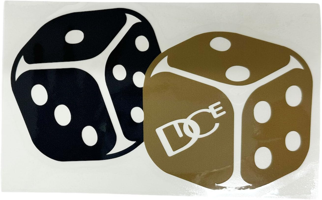 Amazon | DICE(ダイス) 日本製 サイコロ ステッカー MLT(ブラック