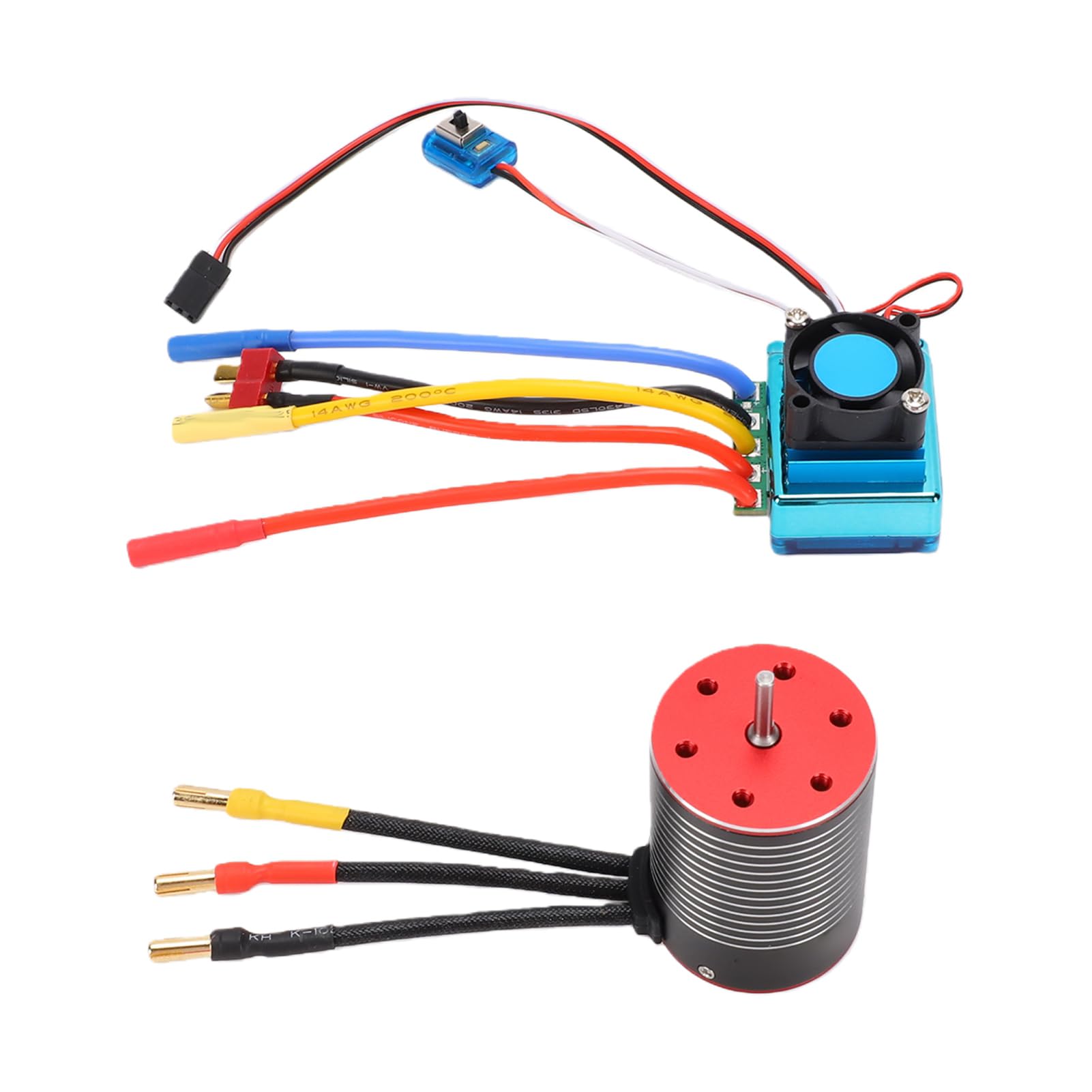 Silnik Bezszczotkowy do RC Car 5200KV, Wysoki Moment Obrotowy | Wodoodporna konstrukcja, trwała aluminiowa obudowa, przyjazny dla użytkownika interfejs programowania