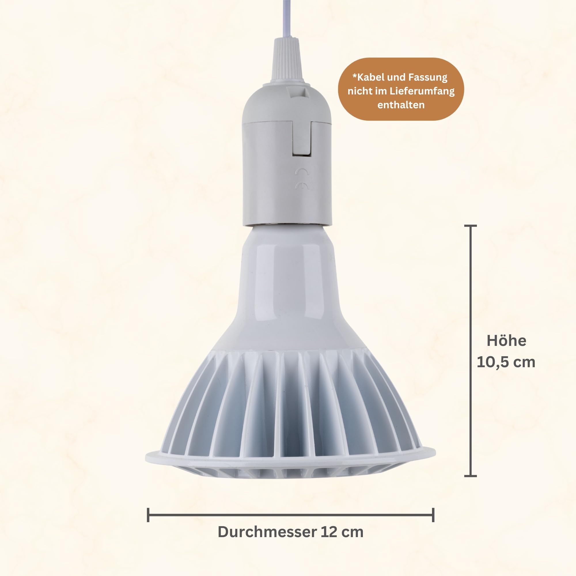 Meine Orangerie - LED Pflanzenlampe SPOT - Speziallichtquelle zur Überwinterung von mediterranen Kübelpflanzen - E27 Fassung - speziell angepasstes Spektrum