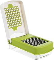 Vista 4 de PrepWorks Picadora compacta de verduras – Cortador manual de verduras que ahorra espacio, fácil de usar, cuchillas de acero inoxidable, sin BPA