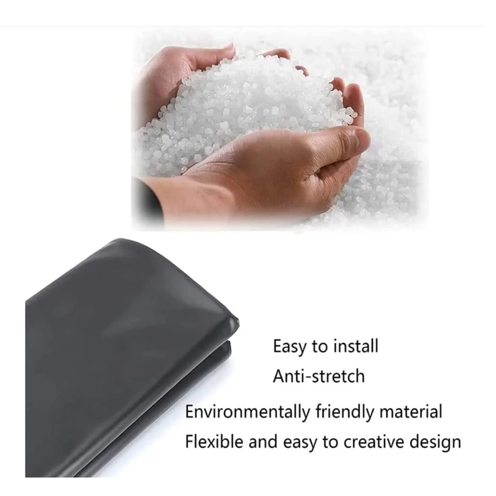 Wkładka do stawu, wytrzymała wodoodporna wkładka do stawu rybnego HDPE - tkanina membranowa zapobiegająca wyciekom, niestandardowy rozmiar 1 x 5 m, trwała wkładka do stawu ogrodowego do ochrony życia