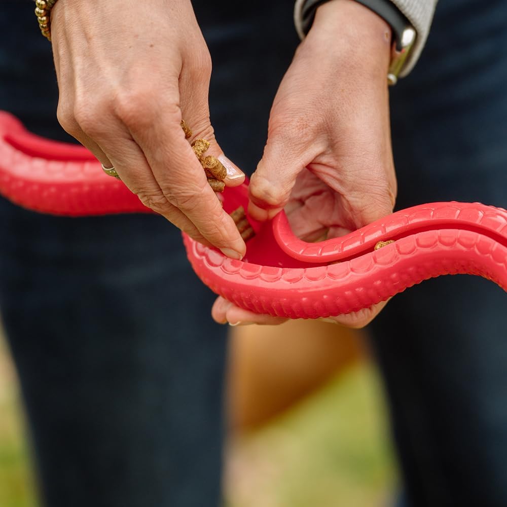 Nobby TPR Snake Dog Chew Toy, Medium Breed, Pink, 42cm