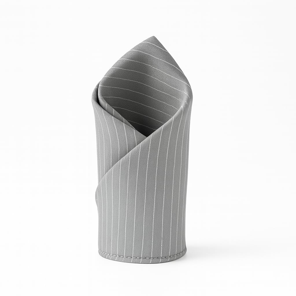Random Stripe White Lining Pocket Square For Men Formal & Business wear Suits Hankey (9 X 9 inches-image-25