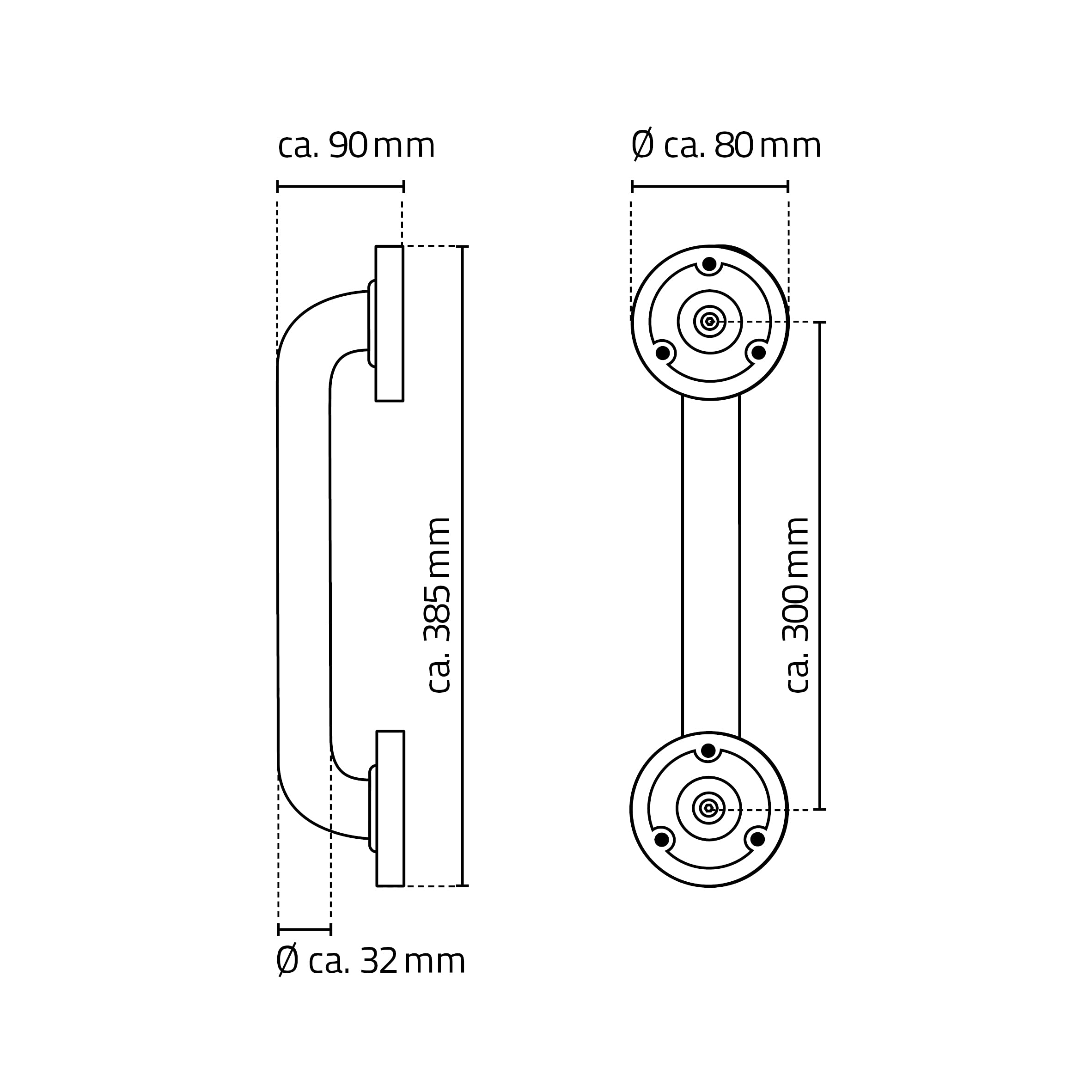 RIDDER Assistent A00130101 - Asa para bañera (Aluminio, 30 cm), Color Blanco