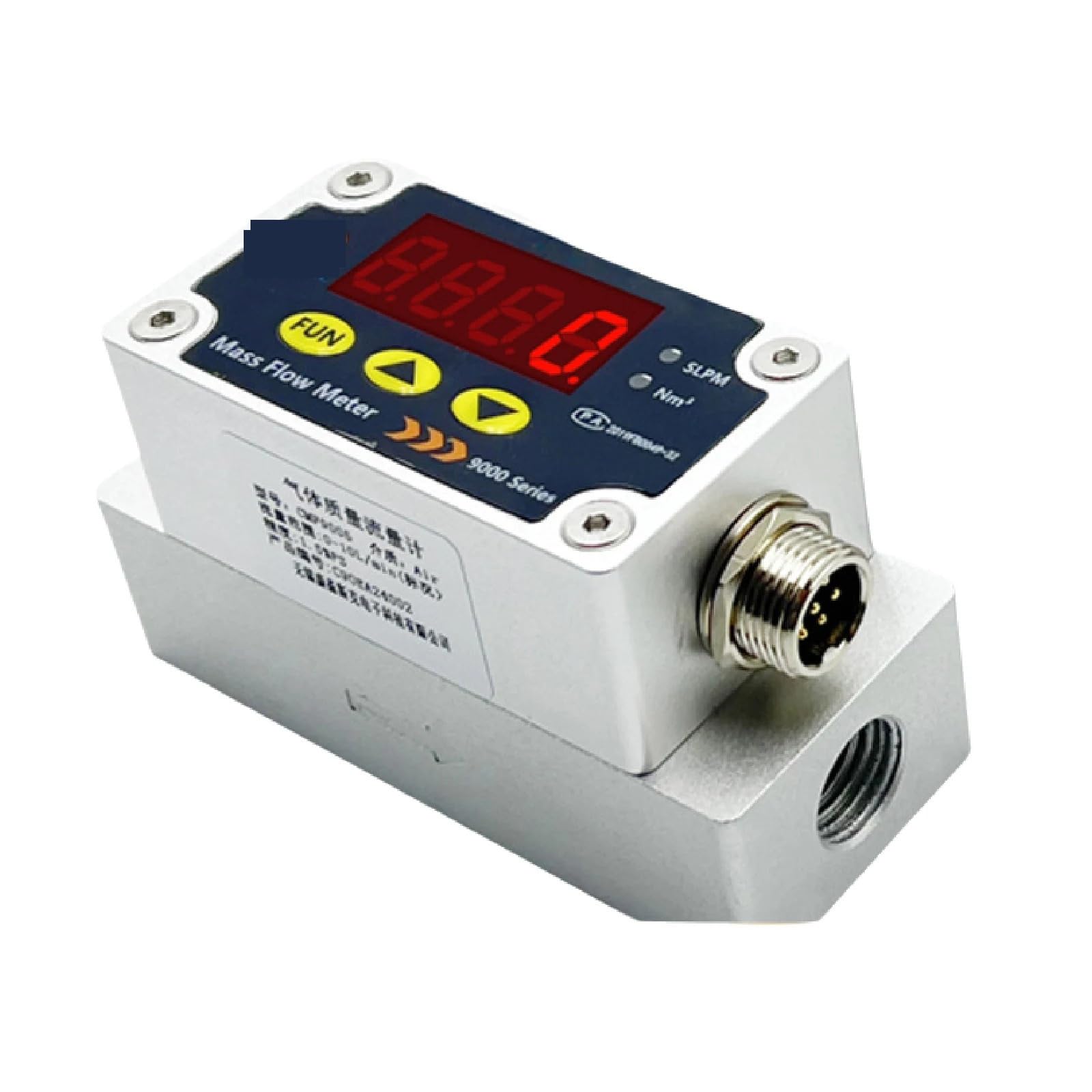 CMF9002 cyfrowy termiczny przepływomierz masowy do powietrza, tlenu, azotu, gazu RS485 wyjście analogowe 4-20mA 1-5V czujnik(CMF9002-100)