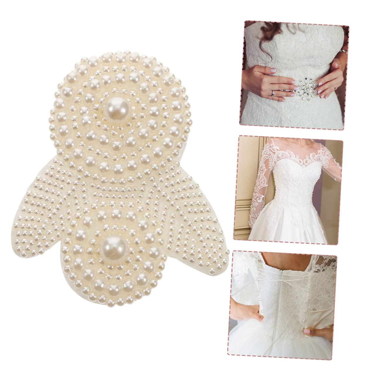 HOMSFOU 4 Set Toppe Decorative Per Scarpe Con Imitazione Per Abbigliamento E Accessori Adesivo Termoadesivo Per Vestiti Borse E Design E Creativo 2 Pezzi * 4