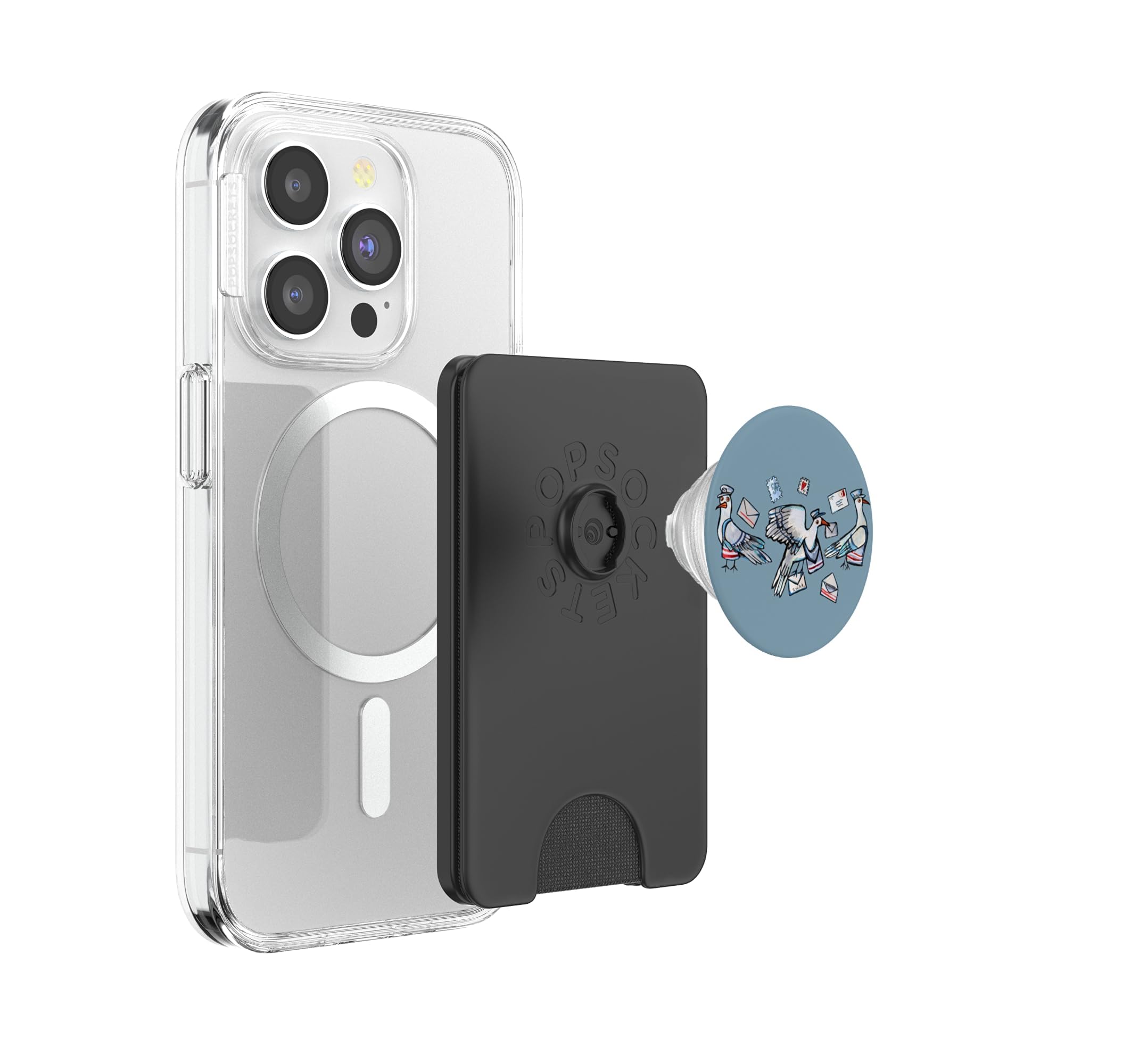 Correo Paloma Postal Birds & Mailman Arte PopSockets PopWallet para MagSafe
