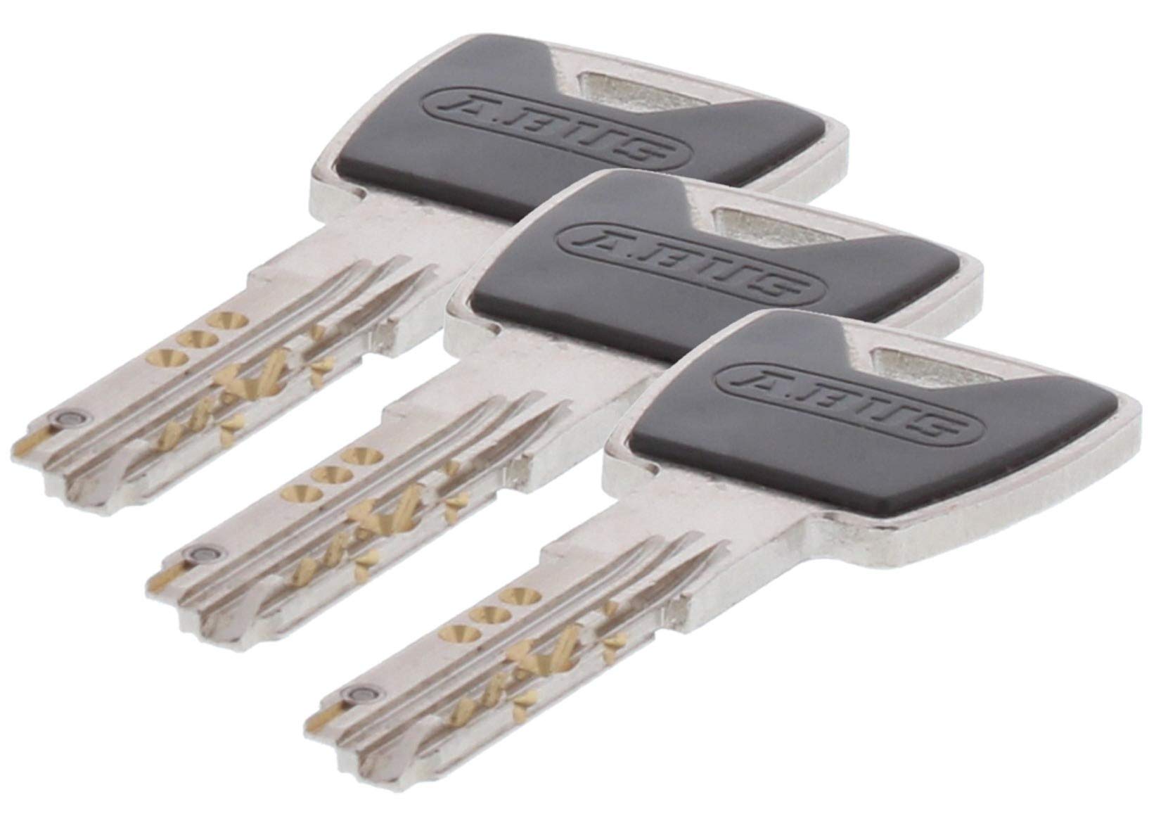 ToniTec Set aus ABUS Sicherheitsschloss Schließzylinder Profilzylinder XP20 XP20S mit Sicherungskarte 30/35 und ToniTec Pflegespray