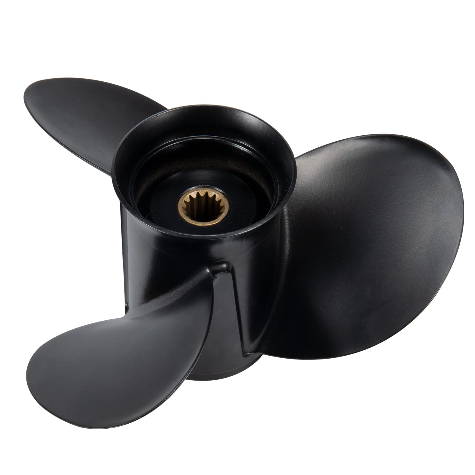 MiBarco 10 1/4 x 15 OEM Upgrade Aluminum Outboard Propeller fit BRP,Johnson,EVINRUDE,OMC Stern Drive 15-35HP, 14 Spline Tooth, RH