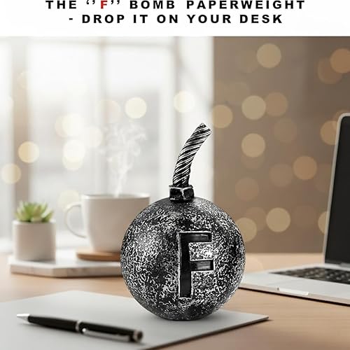 Miniatura 4 de Decoración de humor con pisapapapeles con bola, funcional y elegante, regalo de pisapapeles de oficina para oficina, compañero de trabajo, jefe,