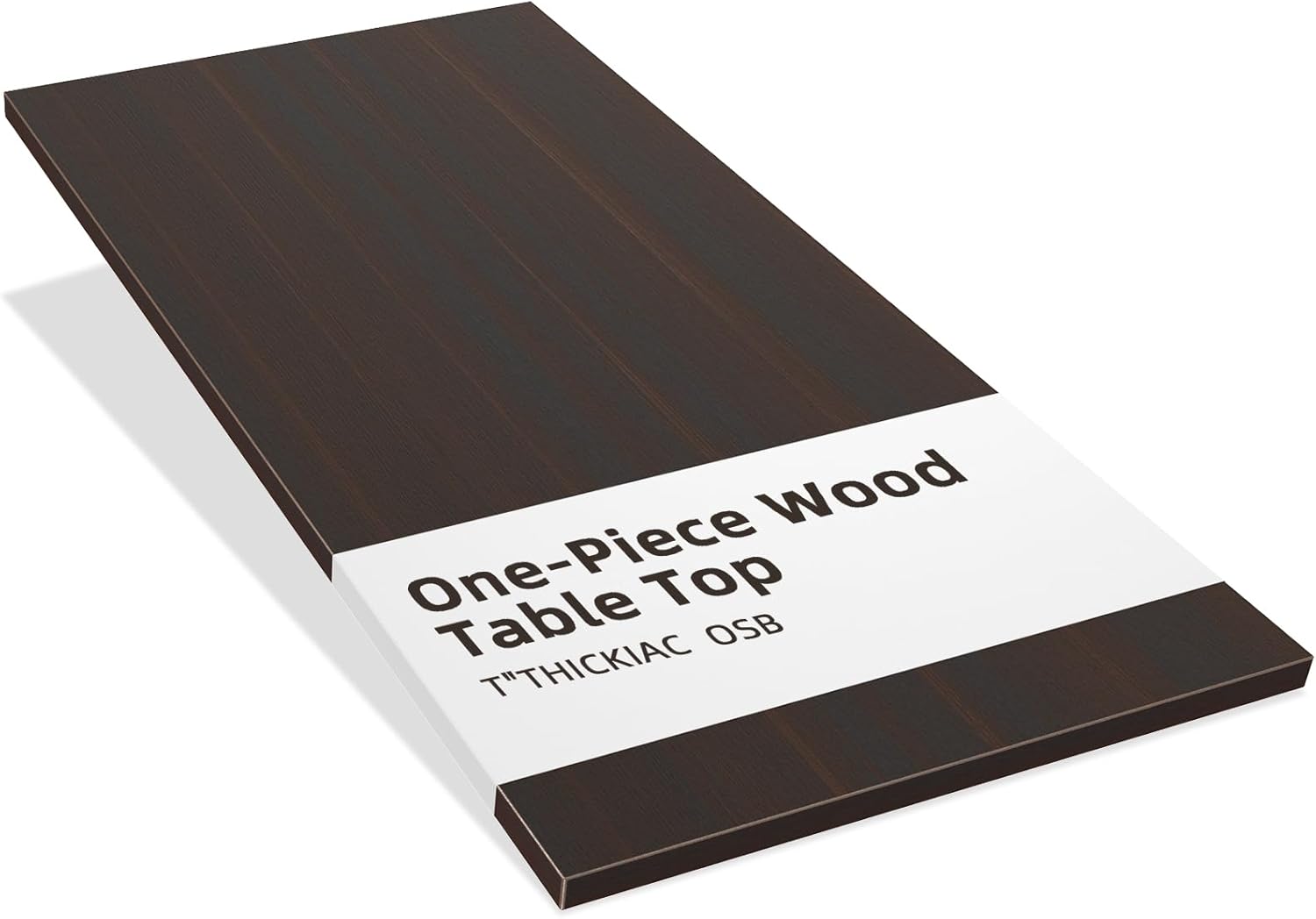 Universal 60 x 24 One-Piece Particle Board Table Top, 1" Thick Desktop for Stand Up Height Adjustable Desk Frames, Home Office Tabletop, Countertop DIY, Smokey Oak