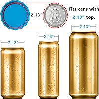 Vista 2 de 6 unidades de tapas de lata de silicona para refrescos, tapas de lata de silicona reutilizables y libres de BPA para bebidas, protector y tapón