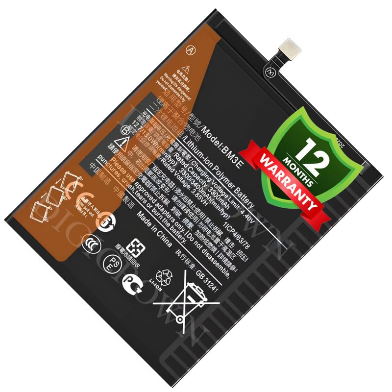 Image of Original BM3E Battery Compatible for Xiaomi Mi 8 - (3400mAh) - 1 Year Warranty DF7