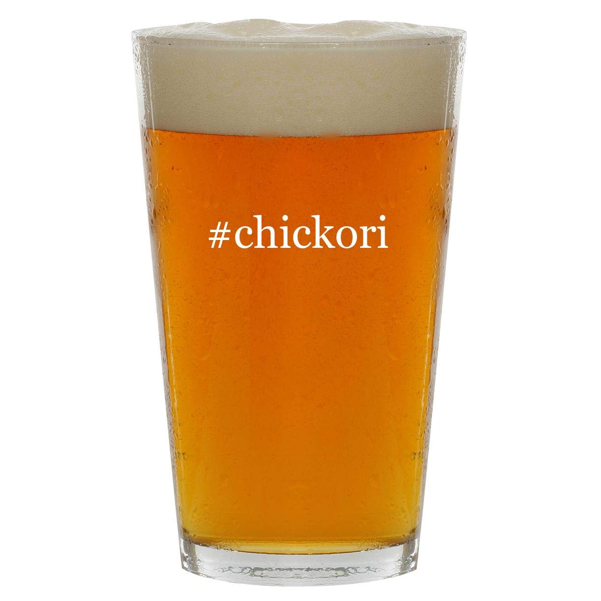 #chickori - 16oz Hashtag Clear Glass Beer Pint Glass