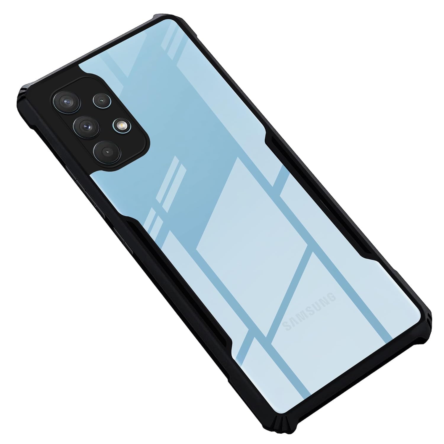 SHINESTAR Samsung Galaxy A32 4G Back Cover Case | Ultra Thin 360 Degree Protection Crystal Clear Tranparent Bumper Back Cover Case for Samsung Galaxy A32 4G - Black (B0CY3823CZ) Amazon Price History, Amazon Price Tracker