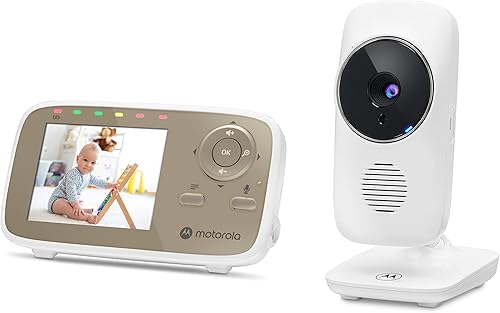 Miniatura 3 de Motorola Nursery VM483 Monitor de bebé con cámara de 2.8 pulgadas, visión nocturna, portero, zoom digital y control de temperatura, alcance de hasta