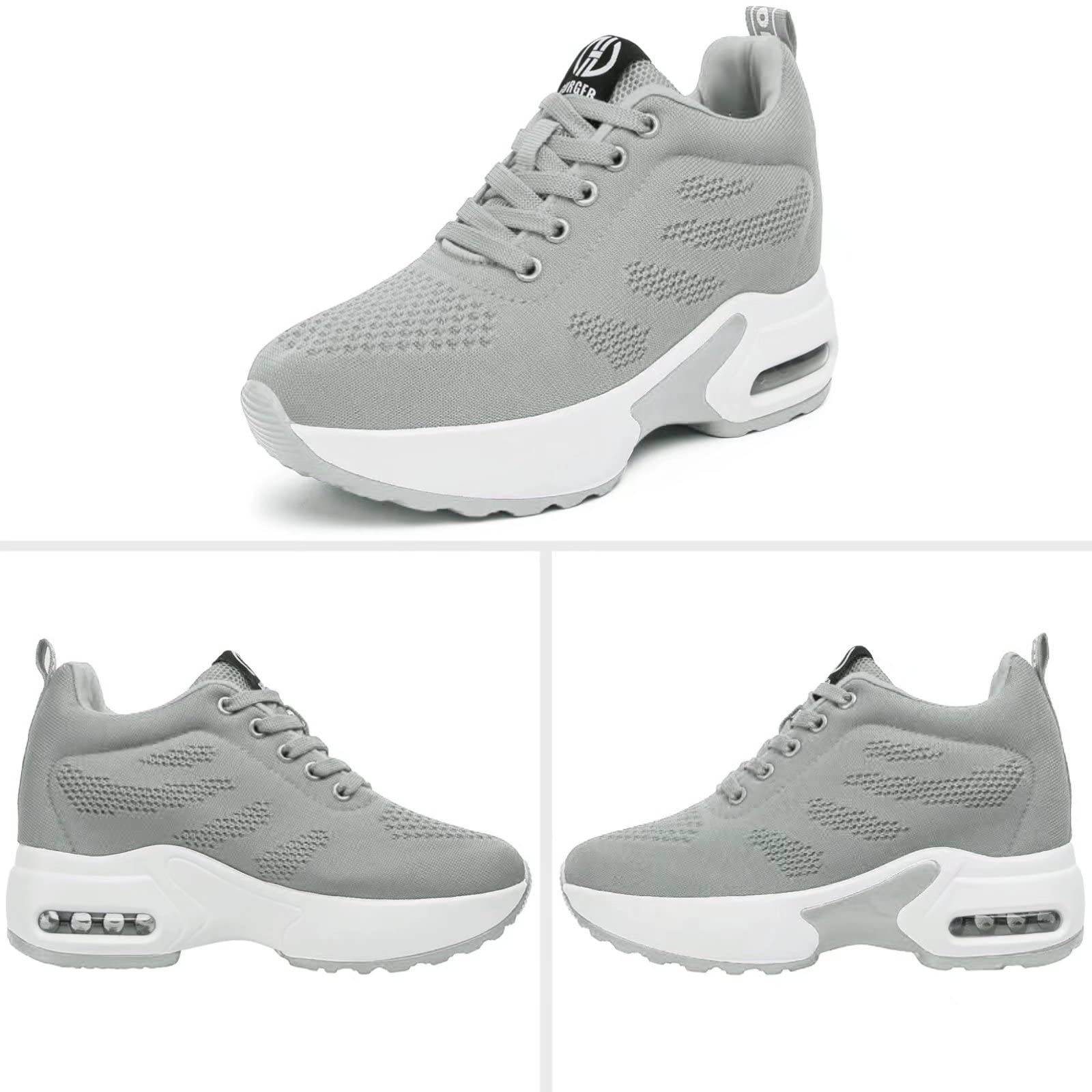 Sneakers Zeppa Donna Scarpe con Zeppa 7CM Casual Scarpe da Ginnastica Fitness Sportive