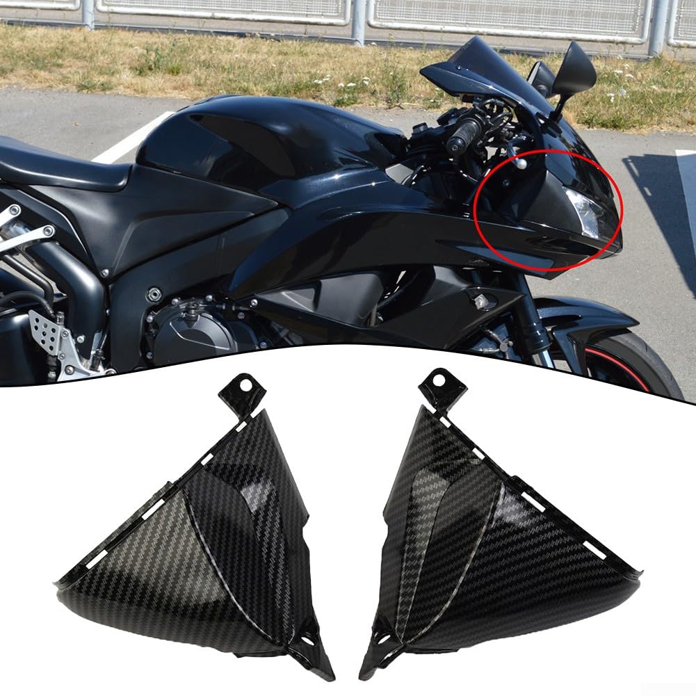 Kohlefaser Oberseite Nasenabdeckung Verkleidung Cowling für Honda CBR600RR 07-12