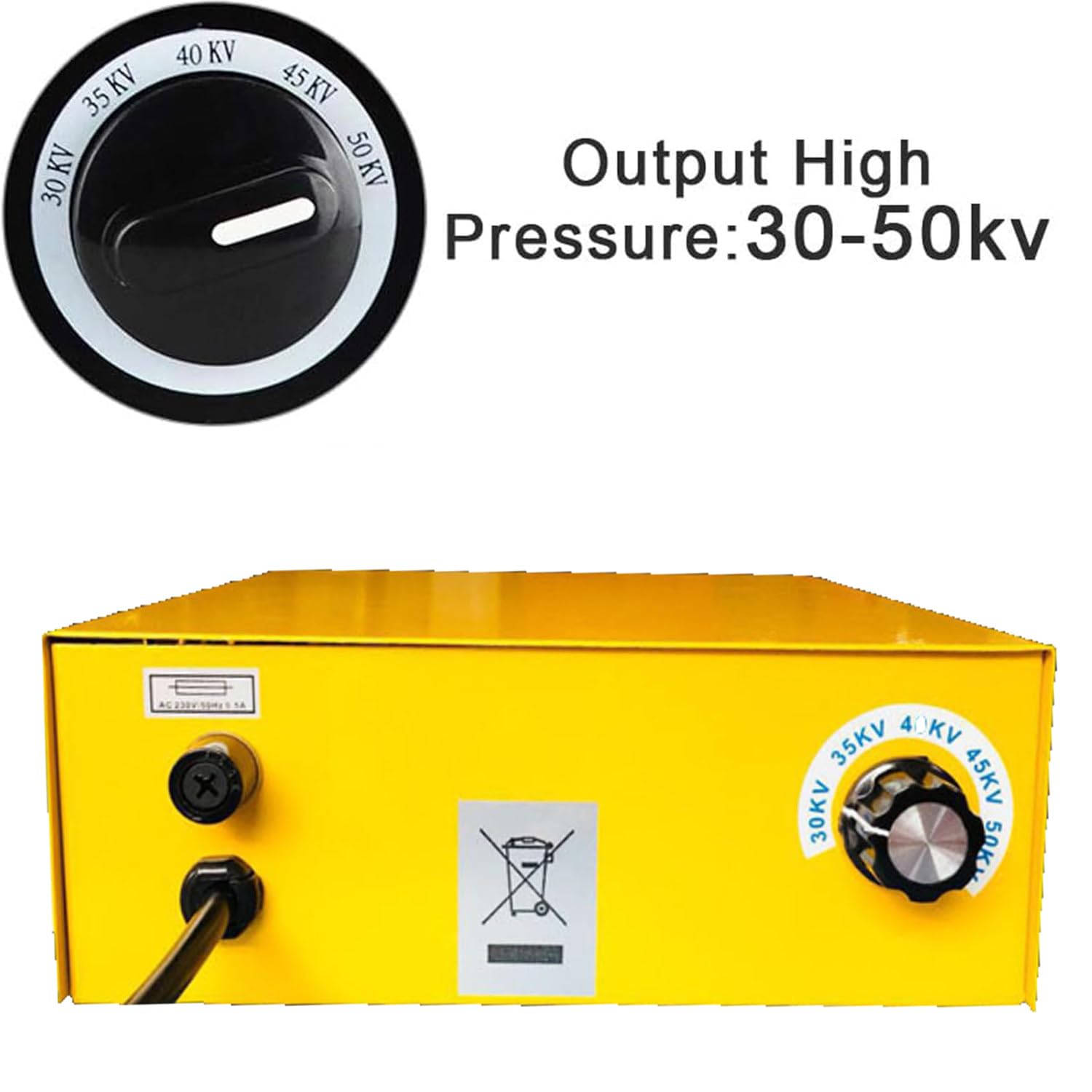 Elektrostatische Pulverbeschichtung, Elektrostatisches Sprühmaschinenset, Pulverbeschichtungspistole, Pulverbeschichtungsmaschine, Lackierpistole Yellow