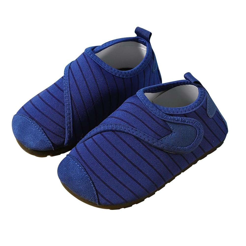 chinatera Toddler Water Shoes Boys Girls Barefoot Shoes Kids Wide Toe Box Shoes Toddler for Swim Surf Pool Beach Sport Slip-On Lightweight Breathable Athletic, blue, 8.5 Toddler