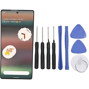 Pixel 6A 5G LCD Screen Replacement 6.1" 2400 X 1080px Digital Touch Screen Digitizer Assembly with Repair Tool for Pixel 6A 5G GX7AS GB62Z G1AZG