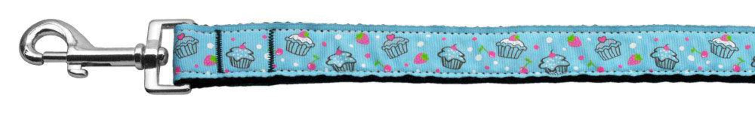 Mirage Pet Products Cupcakes Nylon Ribbon Collar for Pets, Medium, Baby Blue