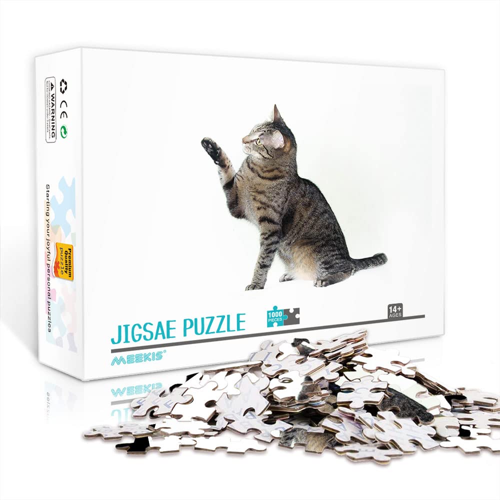 Puzzle dla dorosłych 1000 sztuk kot klasyczne puzzle zabawne gry rodzinne dla dorosłych i dzieci intelektualne wyzwanie puzzle