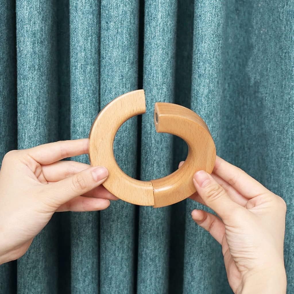 FMURY Curtain Holder Circle Decorative Buckle Clips Tie Back Holdback Home Decoration Room Decor