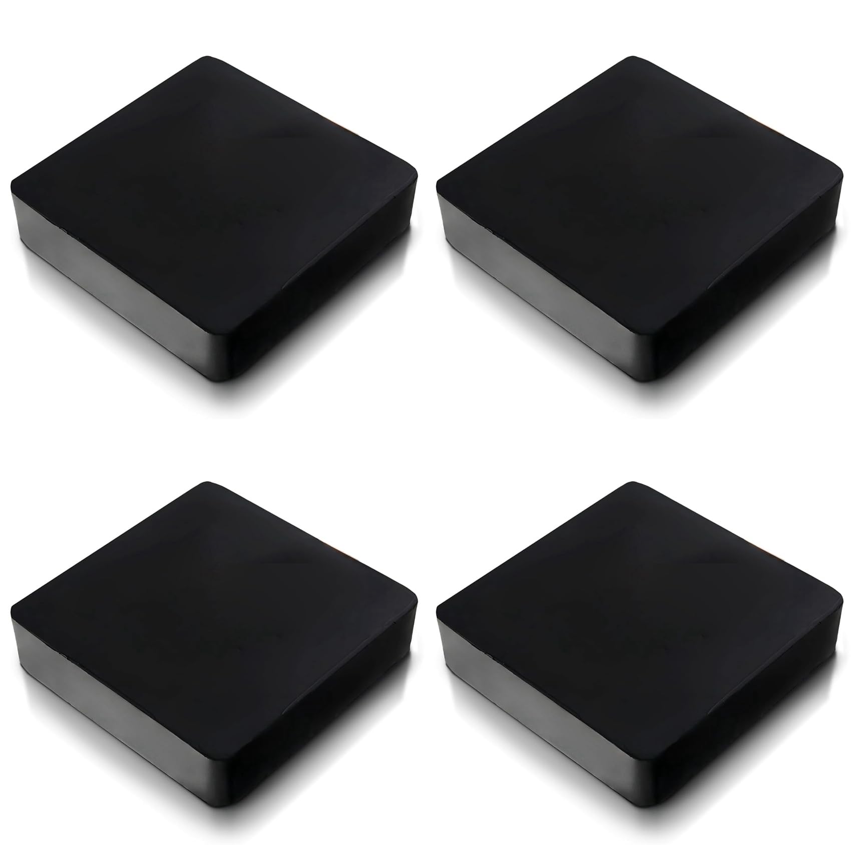 Hndhbfgrt 4X Rubber Bench Block for Jewelry Making - 4In X 4In Solid Rubber Block Jewelers Bench Block for Hammering, Shaping