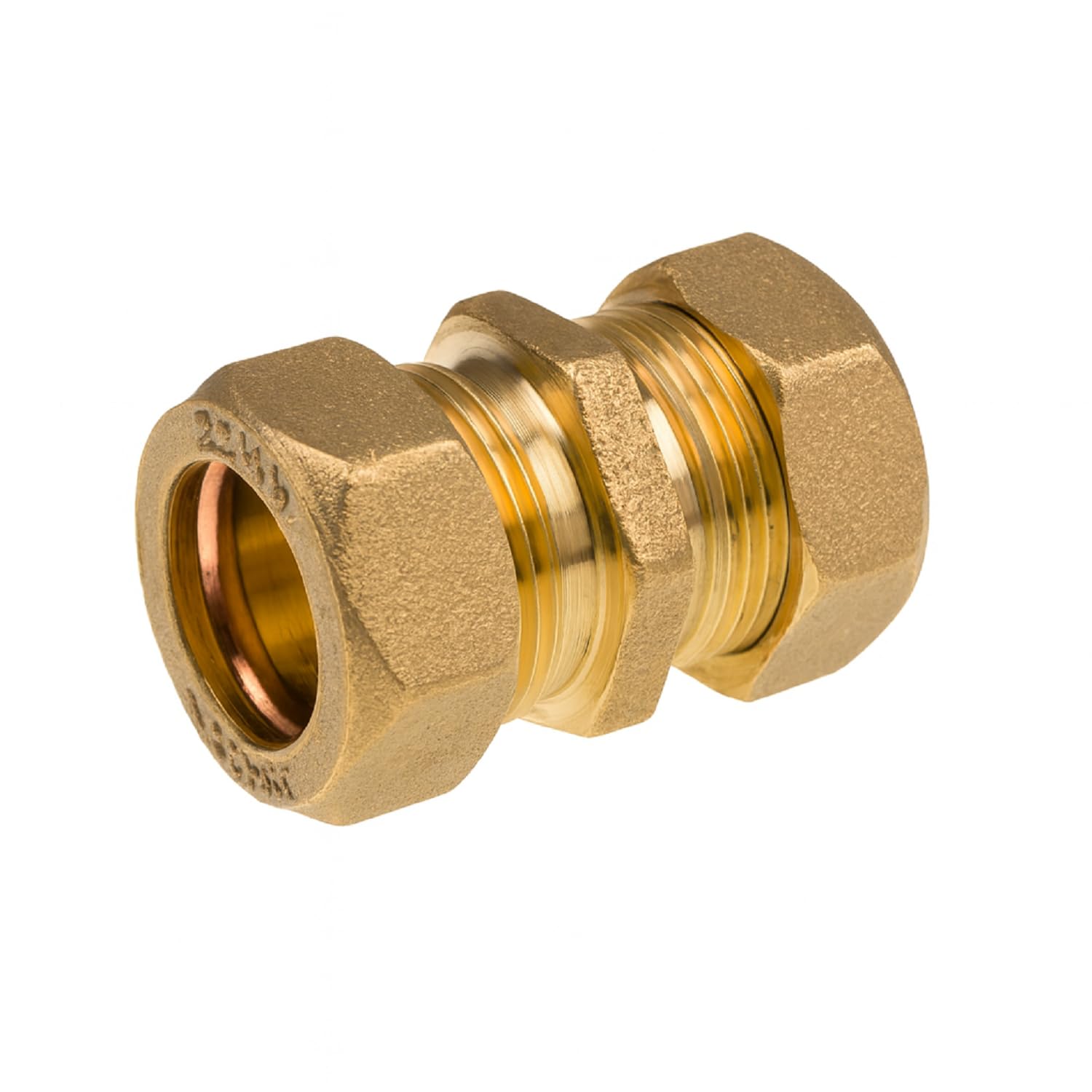 Westco Lead-Loc 1/2" x 6lb x 15mm Brass Compression Coupling – Lead to Copper Pipe Connector