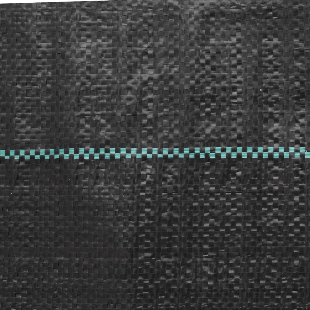Unkrautvlies Gartenvlies Schwarz 4 x 25 m, 60 g m² PP Geotextil Bodenabdeckung für Beetweg Terrassen Rasenpflege Unkrautschutz