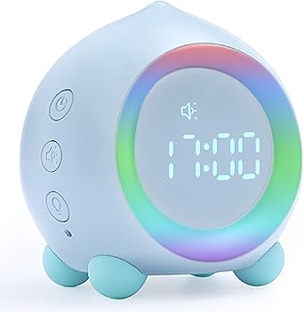 Reveil Enfant Fille Garcon Lumineux Avec Lampe De Soleil Reveil Matin Intelligent Au Chevet Reveil Pedagogique D Aide Au Sommeil Lampe De Nuit Avec Une Fonction De Somme Amazon Fr Cuisine Et