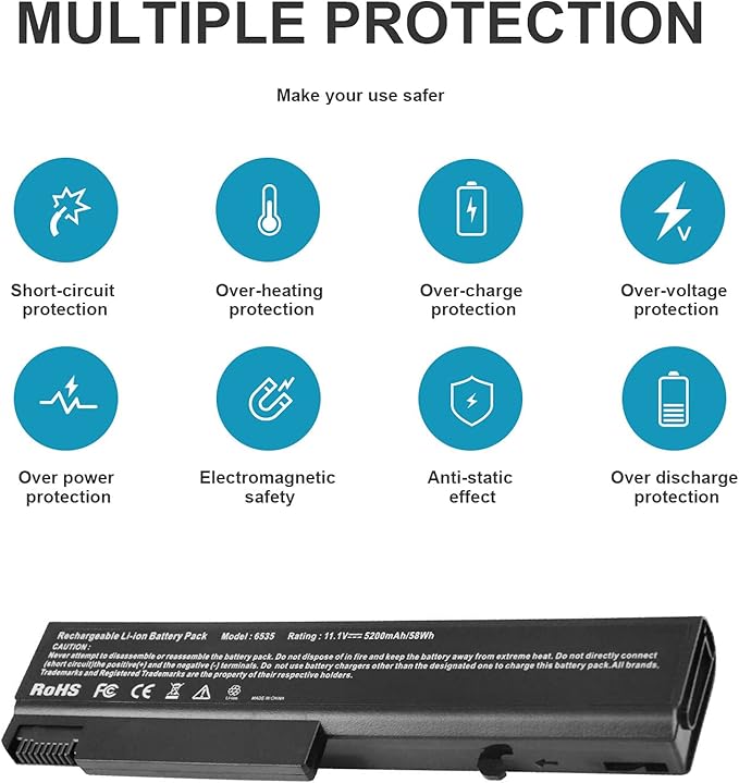 Batería Fancy Buying para HP EliteBook 8440P 6930P 8440W ProBook 6440B 6445B 6455B 6540B 6545B 6550B 6555B Compaq 6730B 6735B 6530B 6450B miniatura 4
