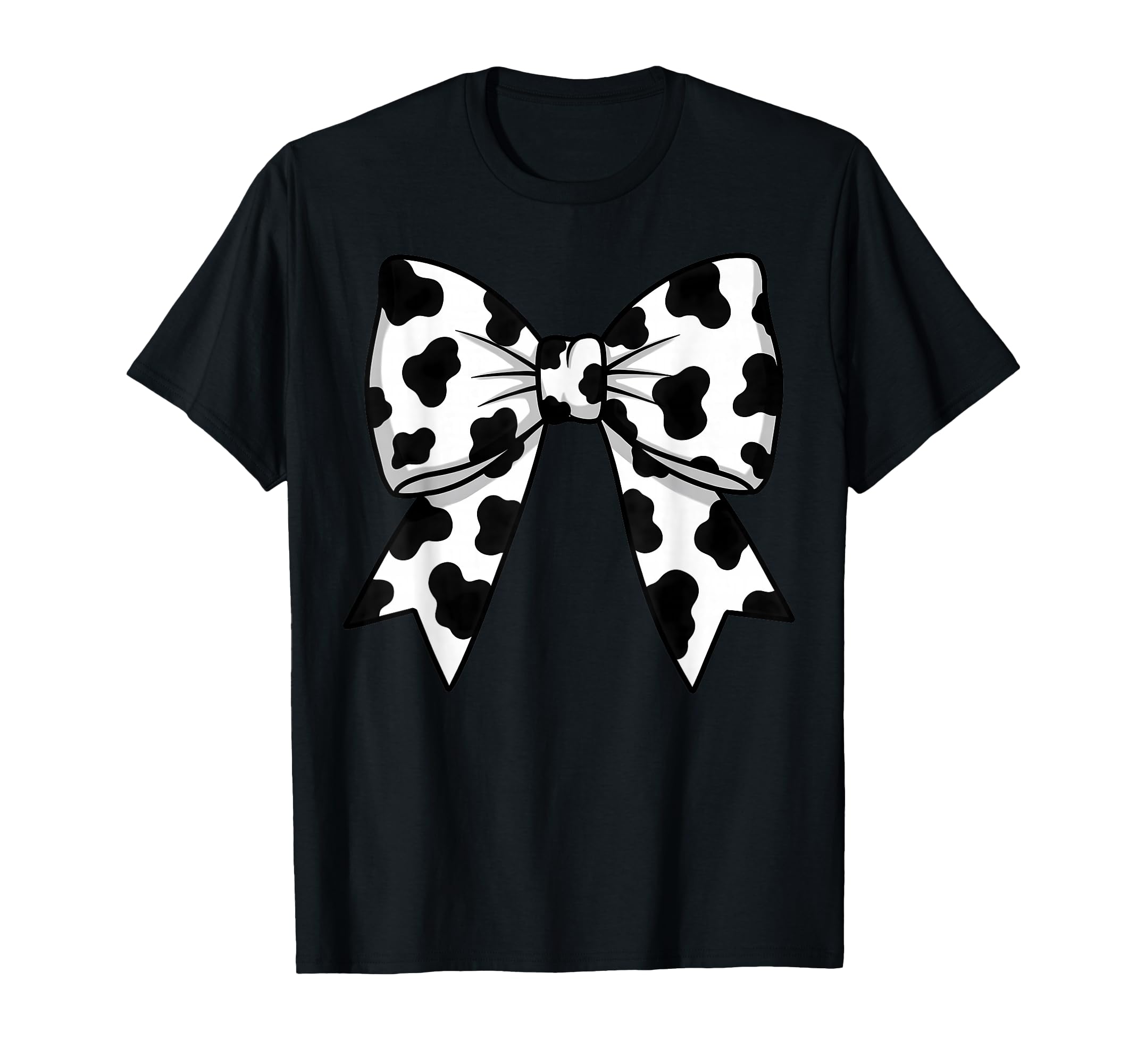 Cute Cowprint Coquette Bow Cow Pattern for Womens and Girls T-Shirt