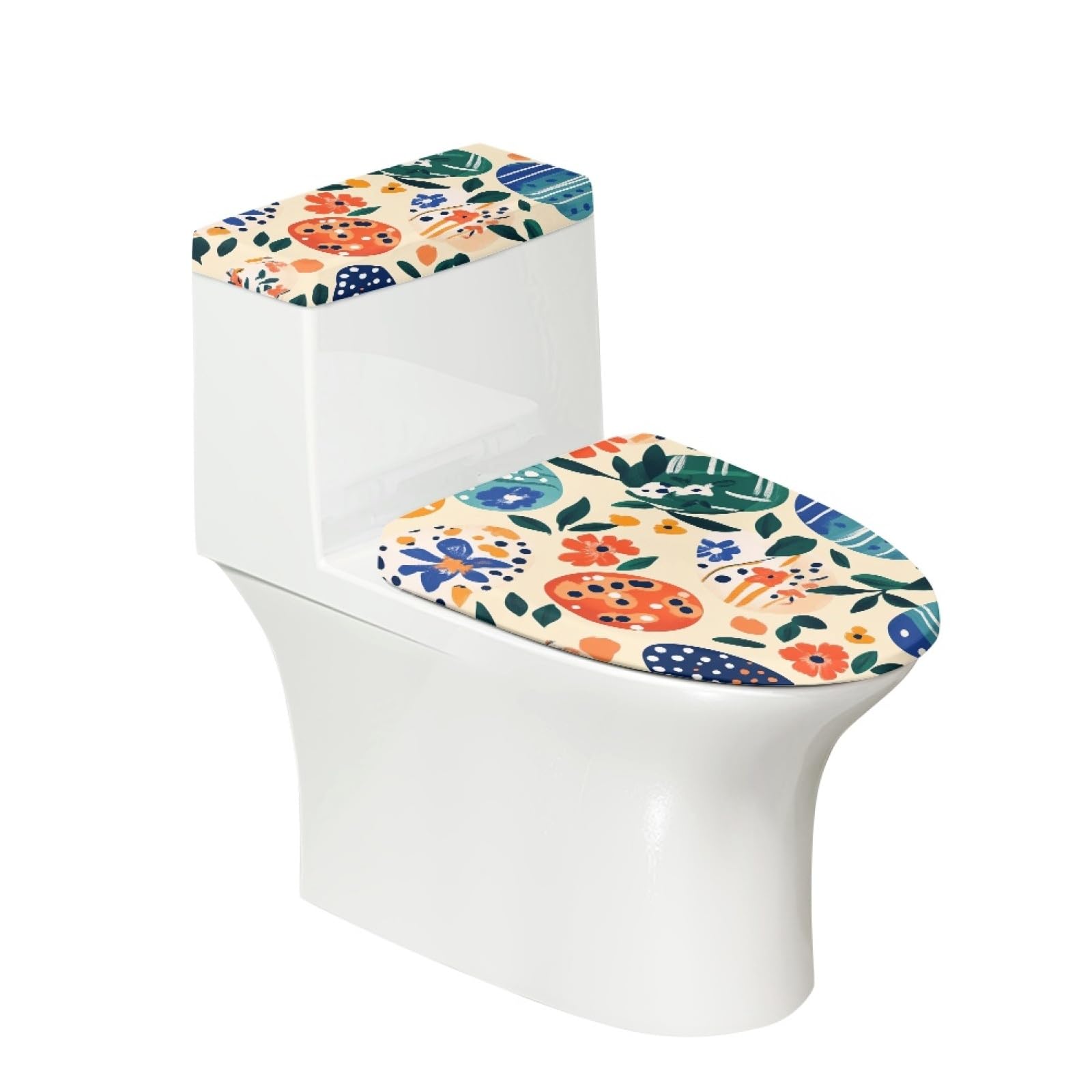 Housses de siège de toilette et réservoir élastiques pour supprimer le contact froid du WC