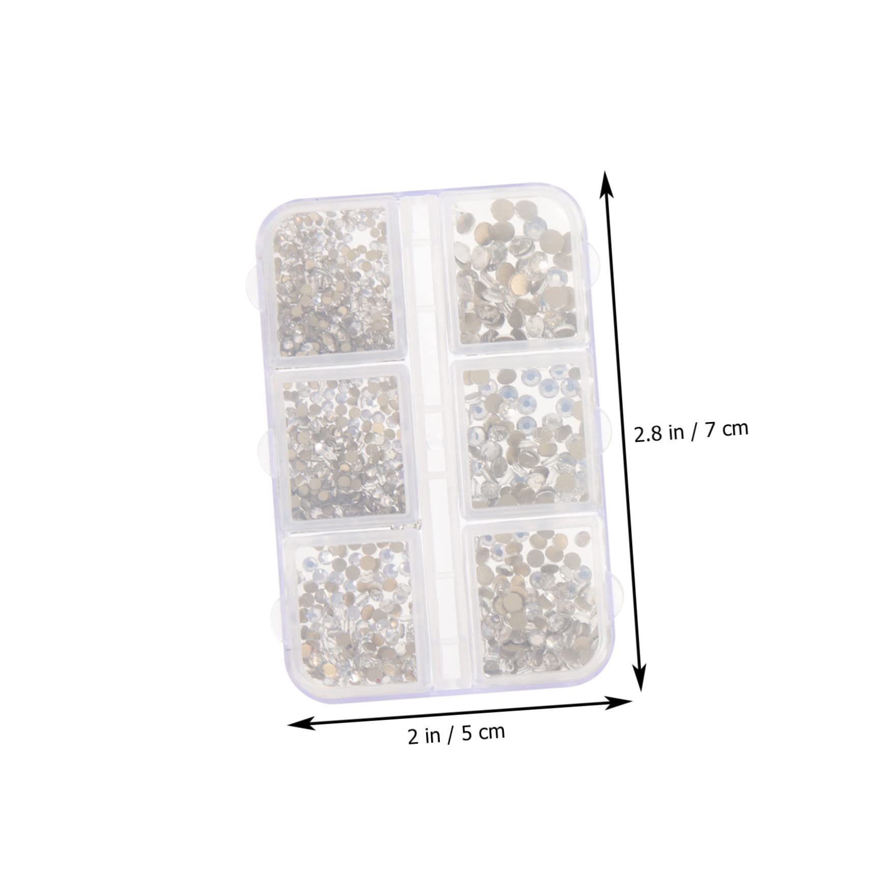 VALICLUD 5 Set Accessori Per Nail Art Con Strass Gemme Di Nail Art Ab Glitter Uv Decorazioni Unghie Ciondolo Per Unghie Fai Da Te Ciondoli in Strass Per Unghie Pp 2 Scatole*5