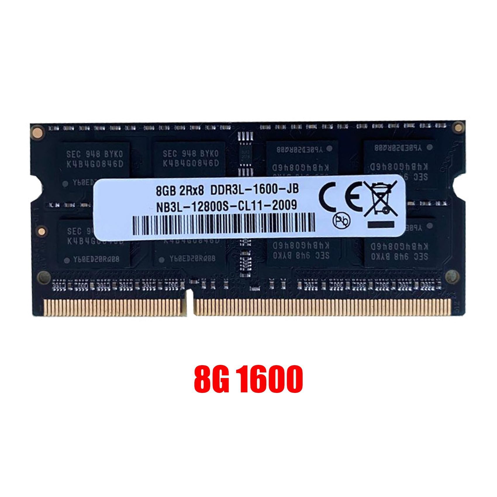 ISTOVO 3 x DDR3 8 GB pamięci RAM laptopa 1600 MHz PC3-12800 1,35 V 204 piny SODIMM obsługa dwukanałowej pamięci laptopa